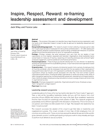 Reframing Leadership Assessment and Development
