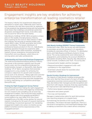 Learn how Sally Beauty is using engagement insights to drive transformation