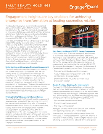 Learn how Sally Beauty is using engagement insights to drive transformation