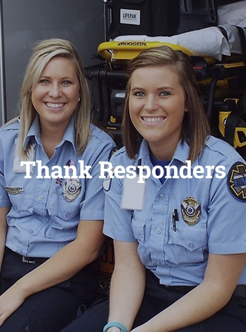 Helping our community thank the first responders who keep them safe