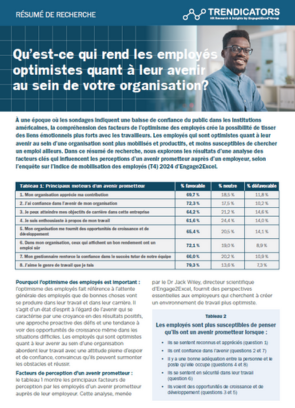 Comment influencer l'optimisme des employés quant à leur avenir au sein de votre organisation